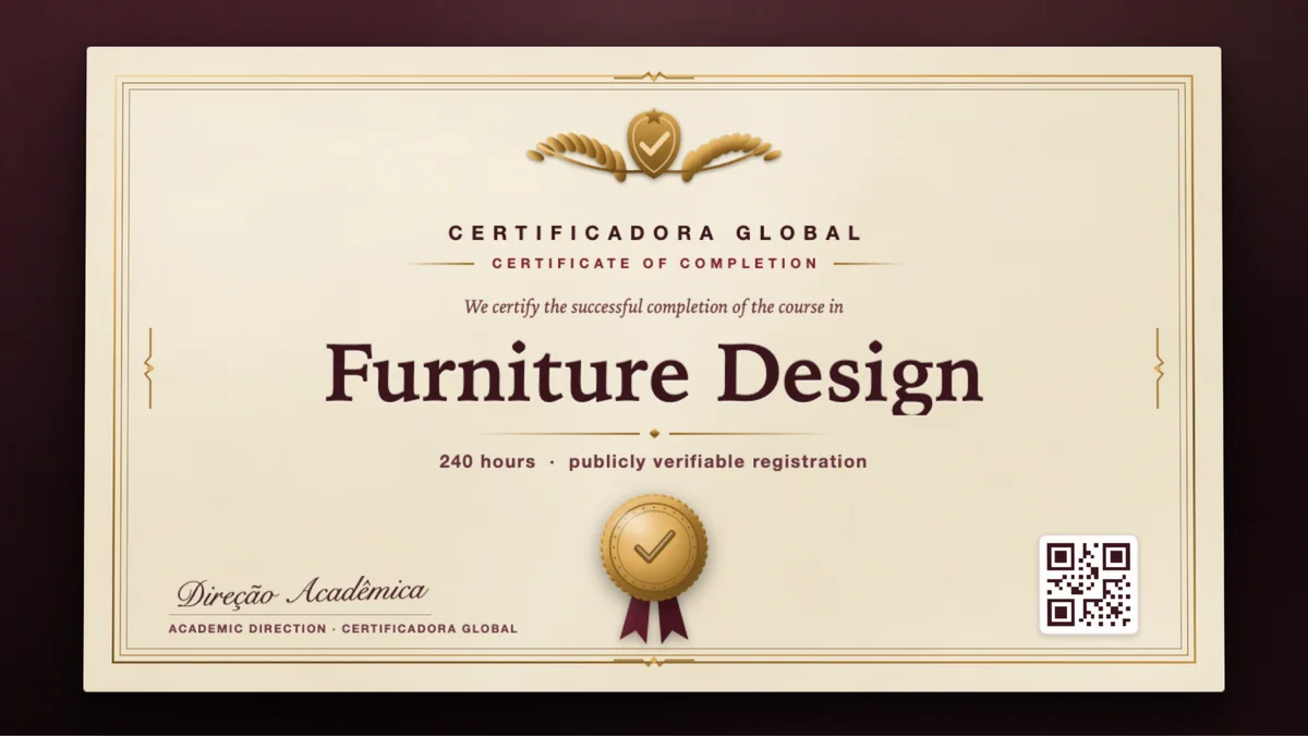 Cover of the Furniture Design course