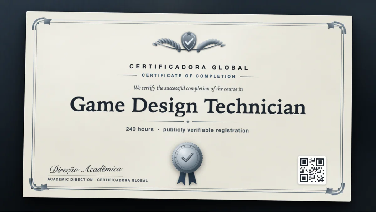 Cover of the Game Design Technician course