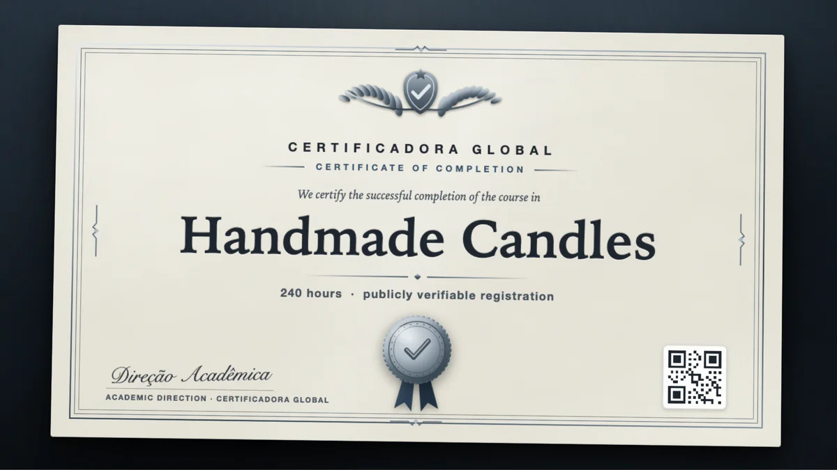 Cover of the Handmade Candles course
