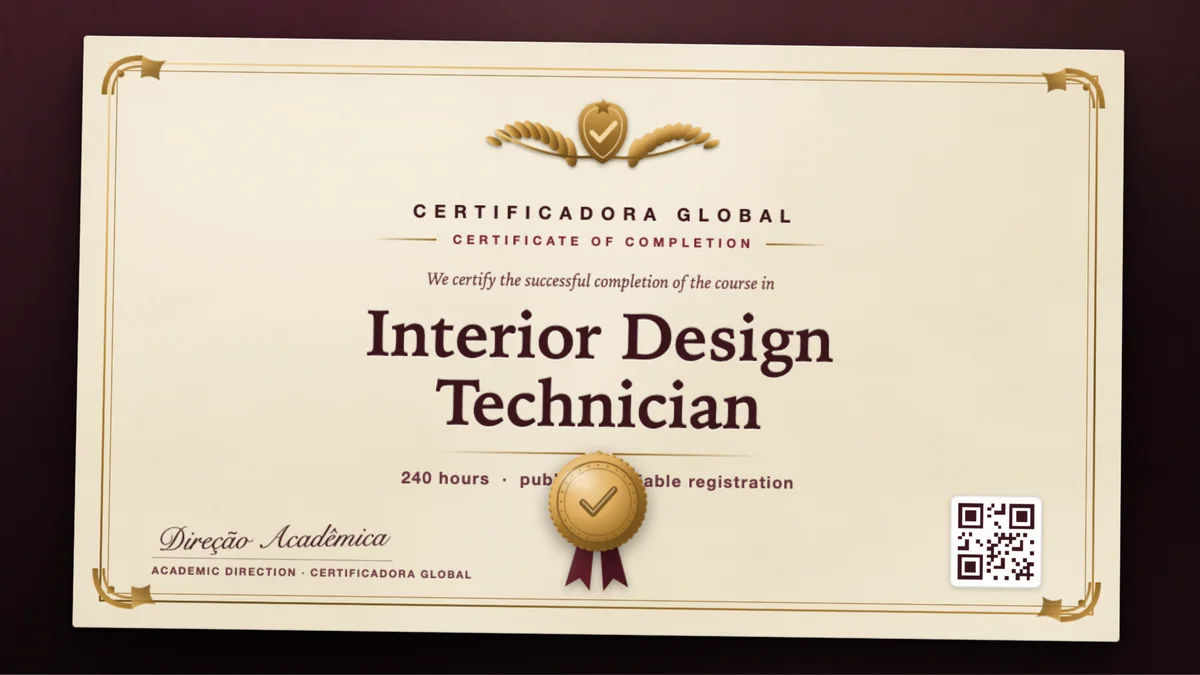 Cover of the Interior Design Technician course