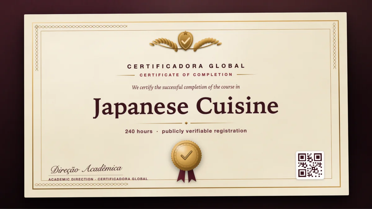 Cover of the Japanese Cuisine course