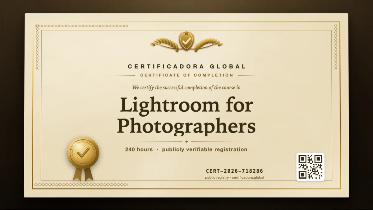 Cover of the Lightroom for Photographers course