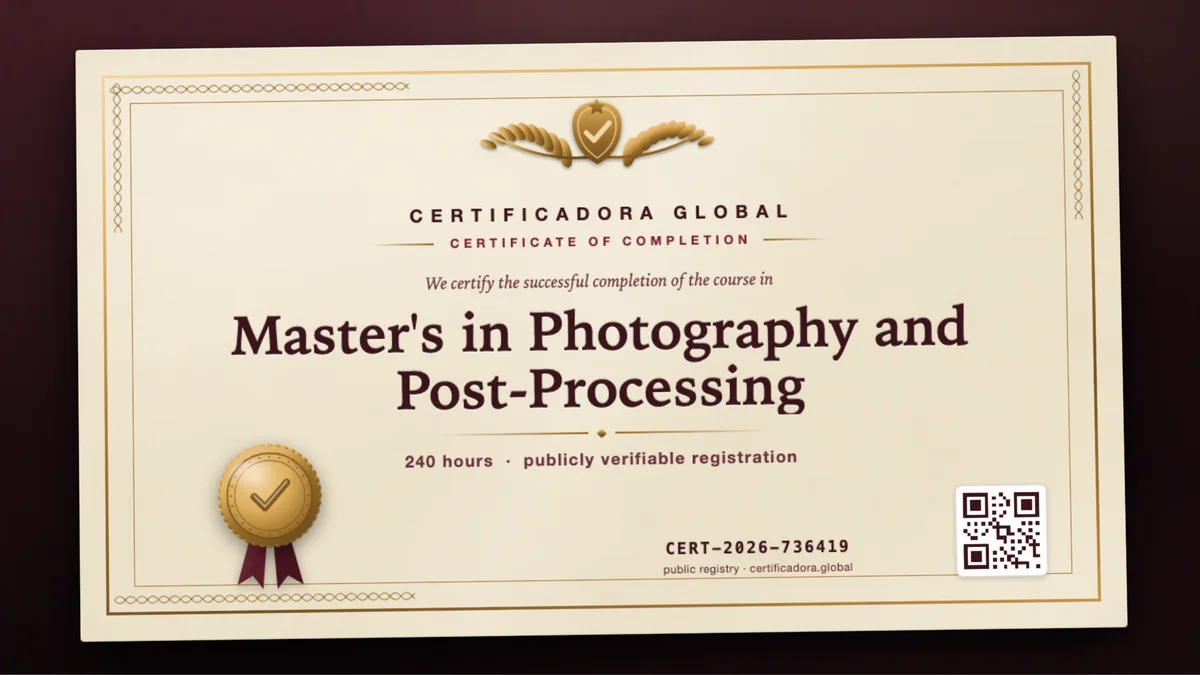 Cover of the Master's in Photography and Post-Processing course