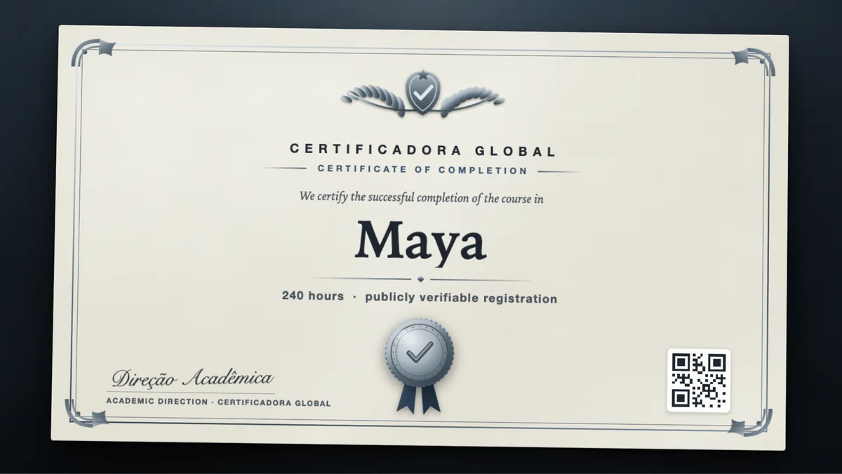Cover of the Maya course