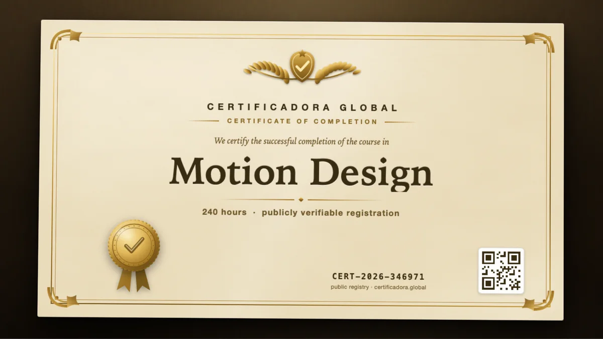 Cover of the Motion Design course