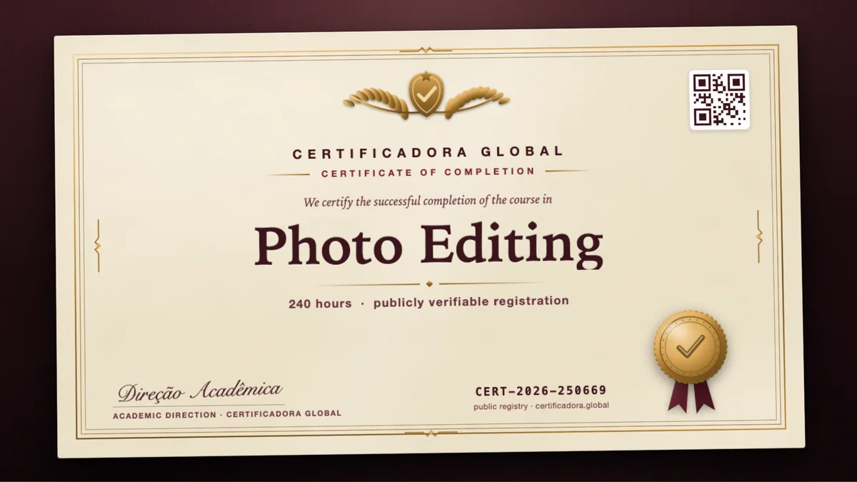 Cover of the Photo Editing course