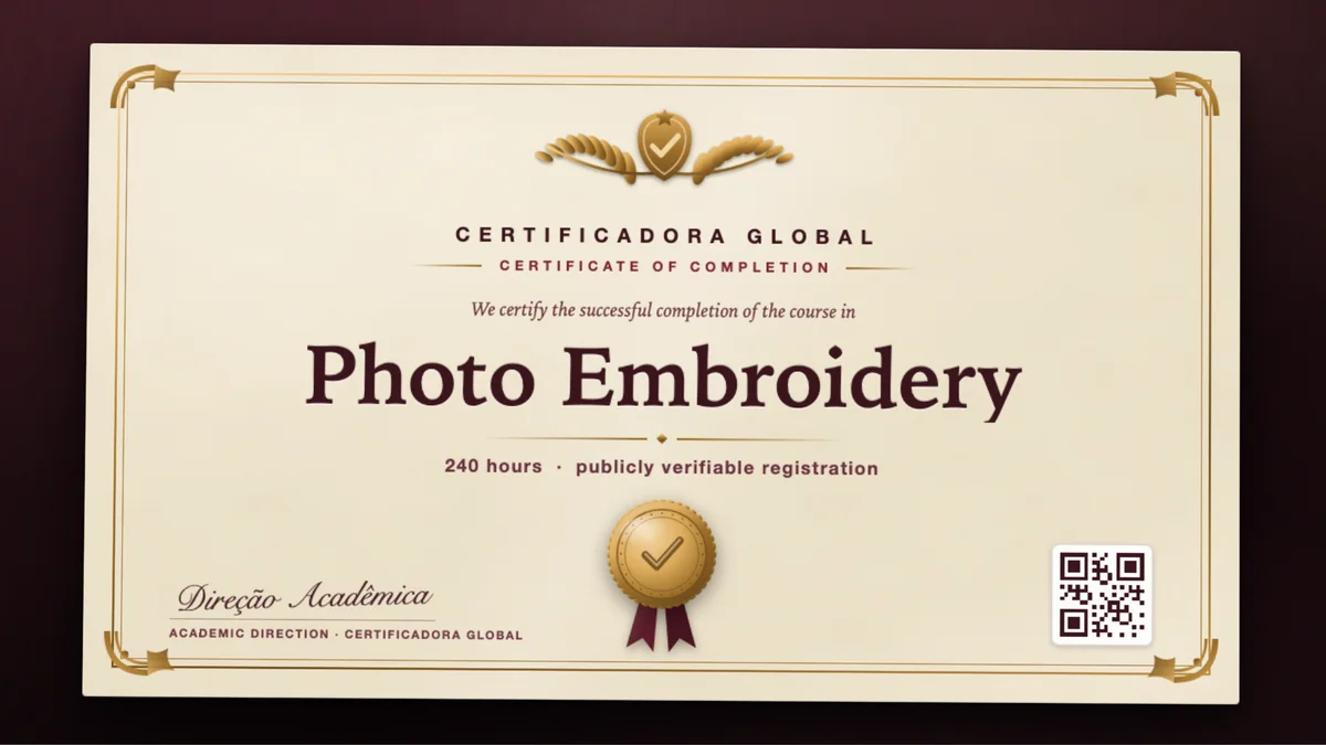 Cover of the Photo Embroidery course