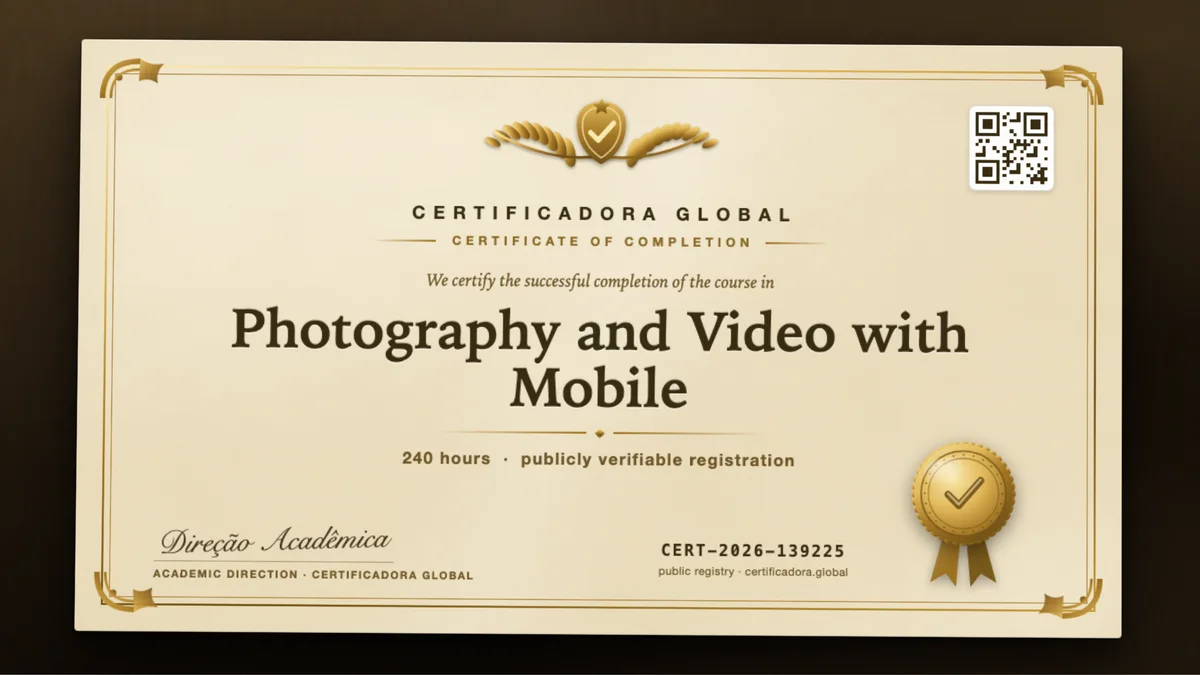 Cover of the Photography and Video with Mobile course