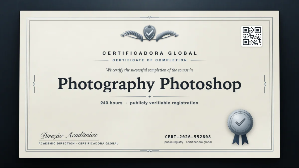 Cover of the Photography Photoshop course