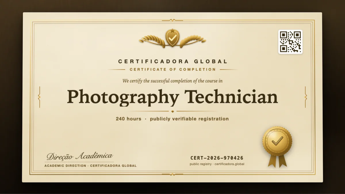 Cover of the Photography Technician course