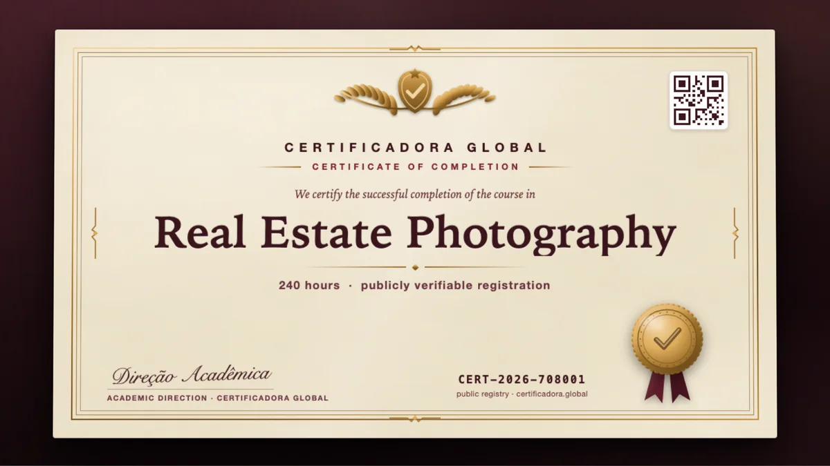 Cover of the Real Estate Photography course