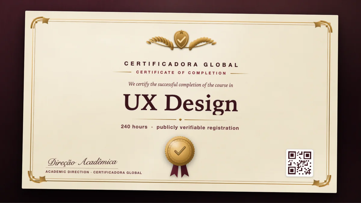 Cover of the UX Design course