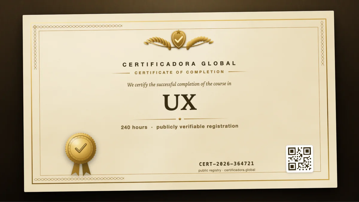 Cover of the UX course