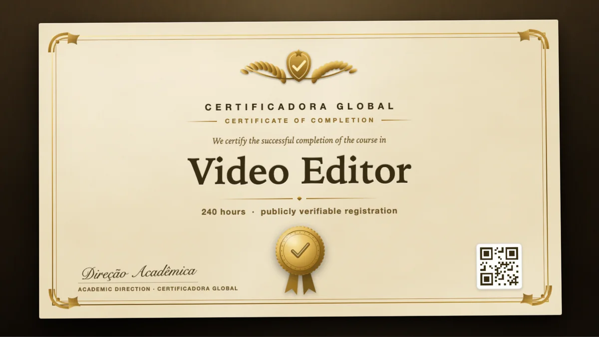 Cover of the Video Editor course