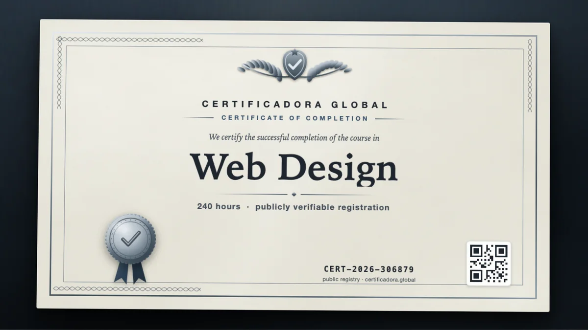Cover of the Web Design course
