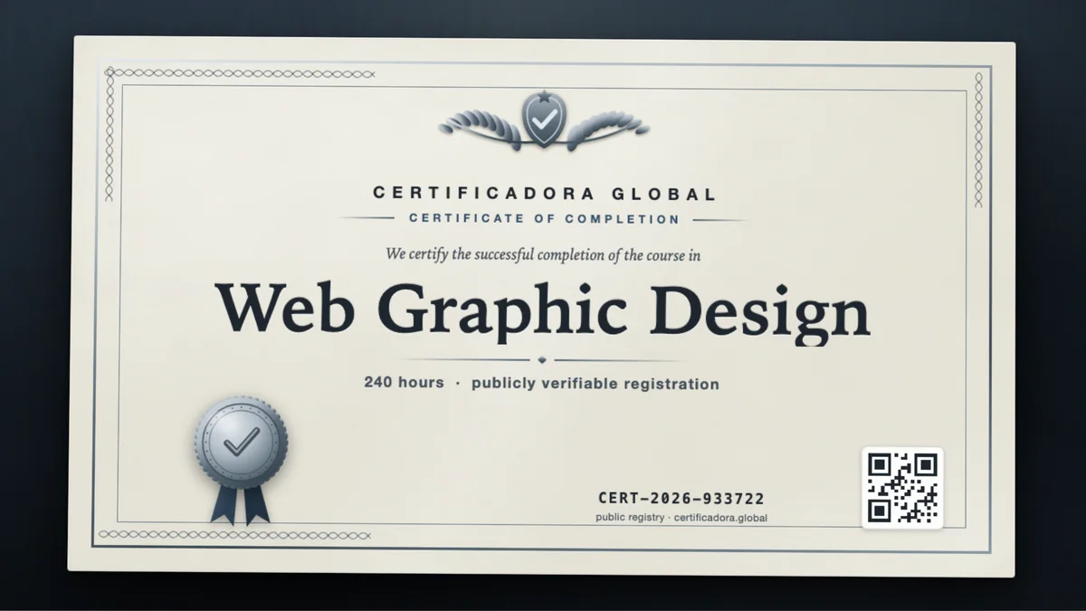 Cover of the Web Graphic Design course