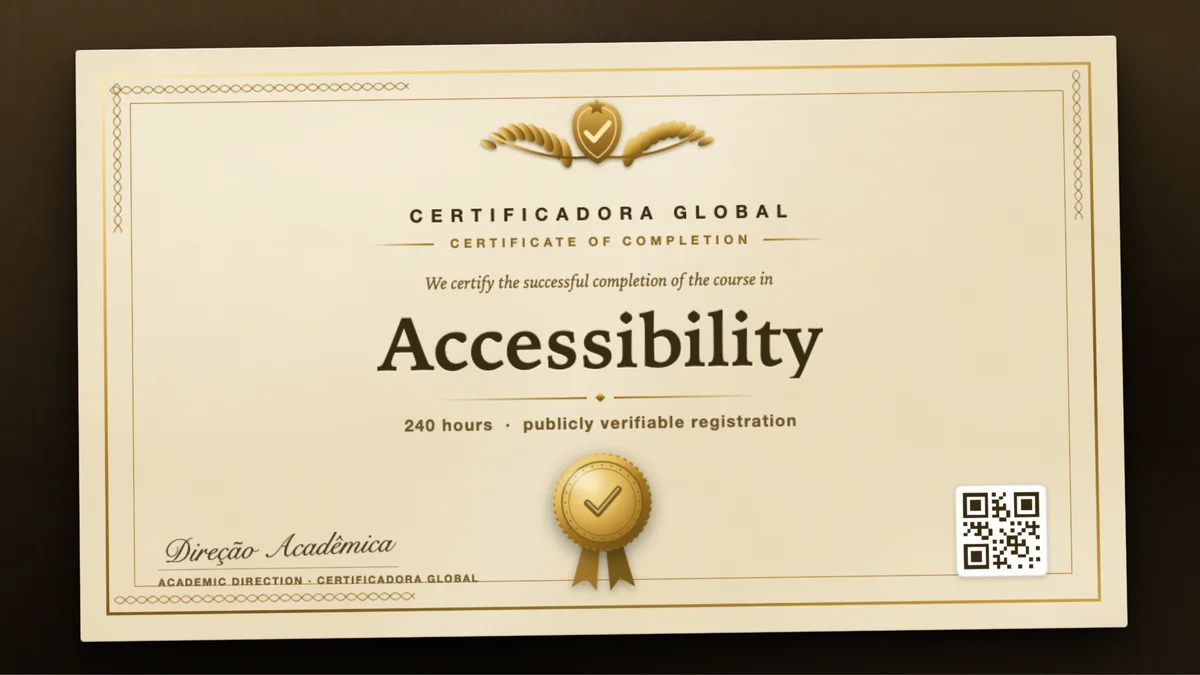 Cover of the Accessibility course
