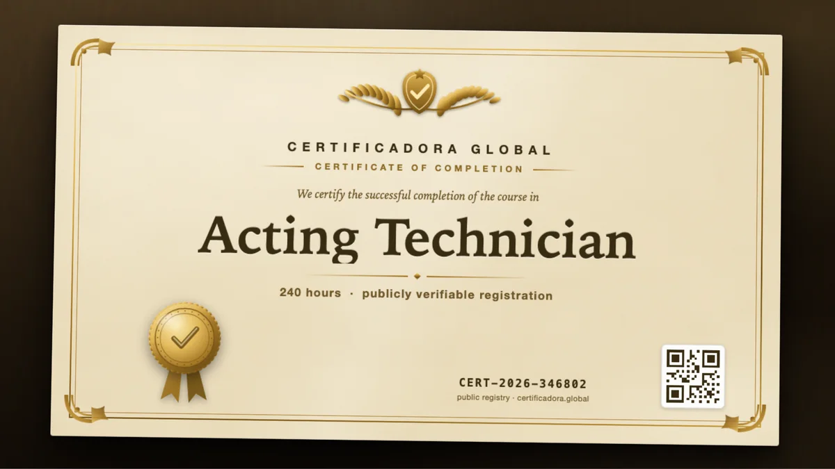 Cover of the Acting Technician course