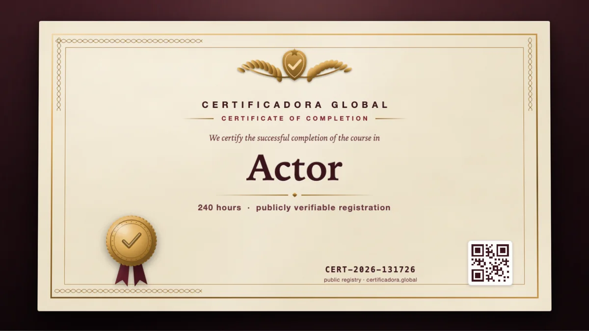 Cover of the Actor course