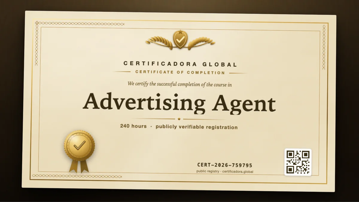 Cover of the Advertising Agent course