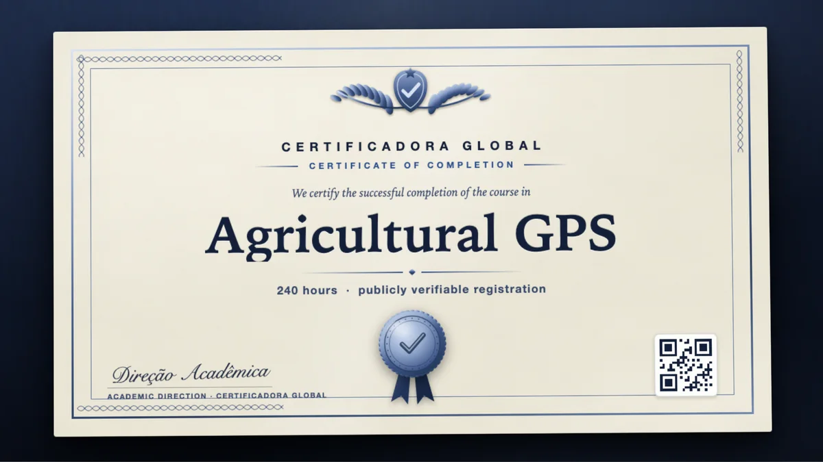 Cover of the Agricultural GPS course