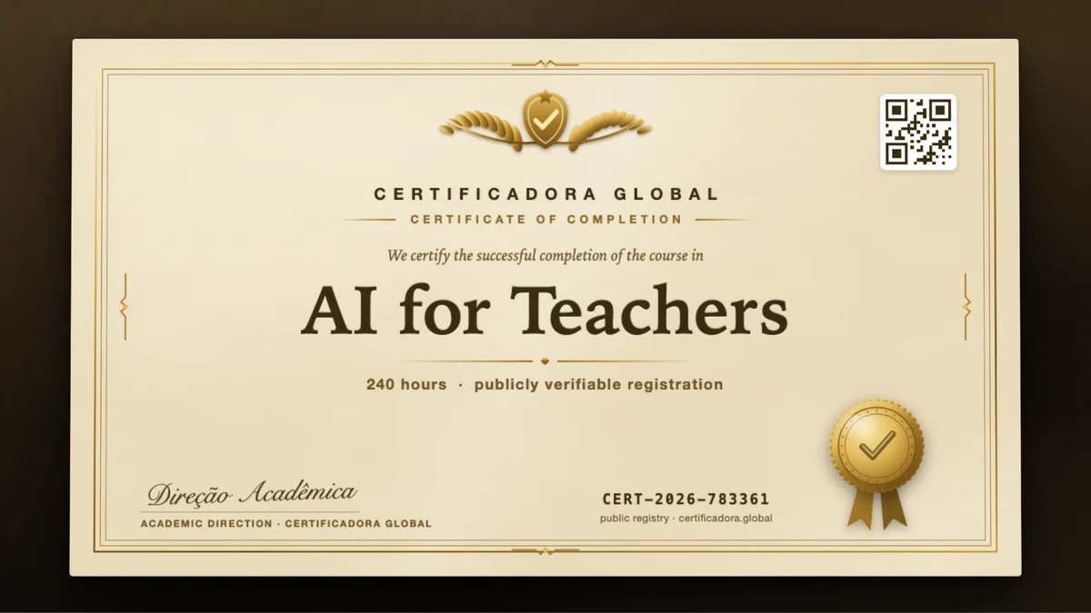 Cover of the AI for Teachers course