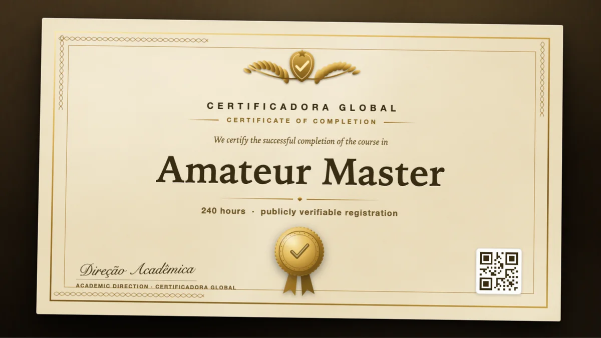 Cover of the Amateur Master course