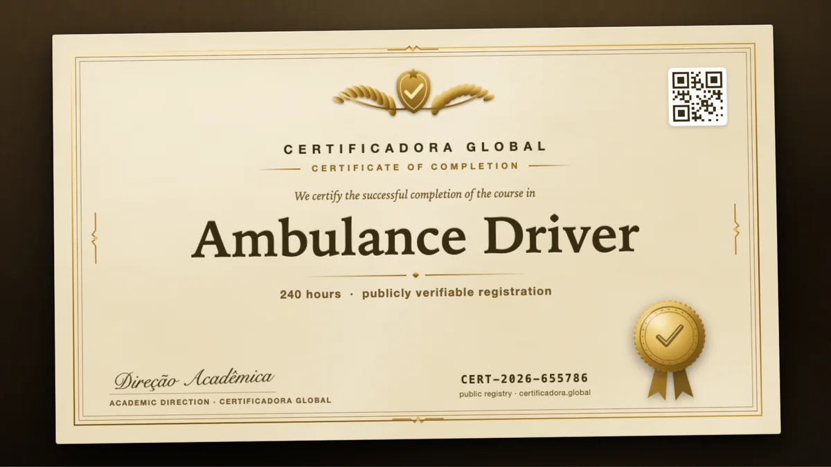 Cover of the Ambulance Driver course
