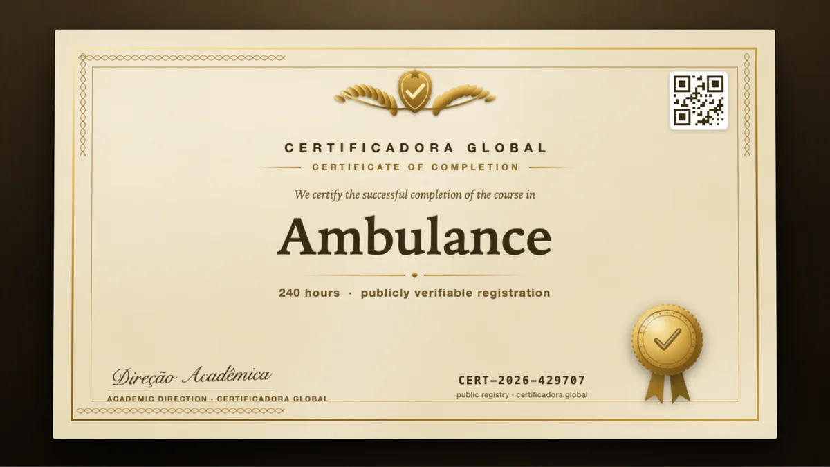 Cover of the Ambulance course