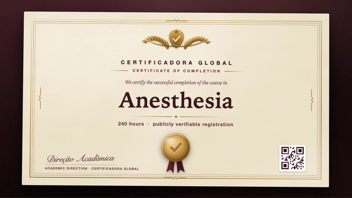 Cover of the Anesthesia course
