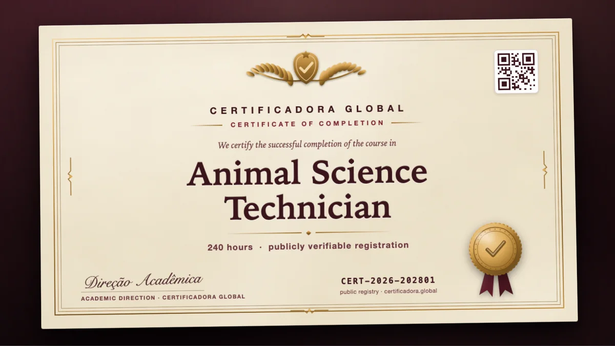 Cover of the Animal Science Technician course