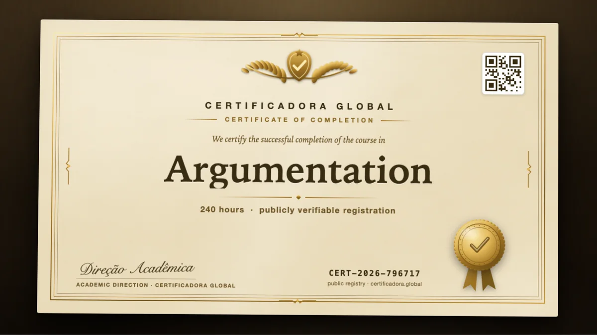 Cover of the Argumentation course