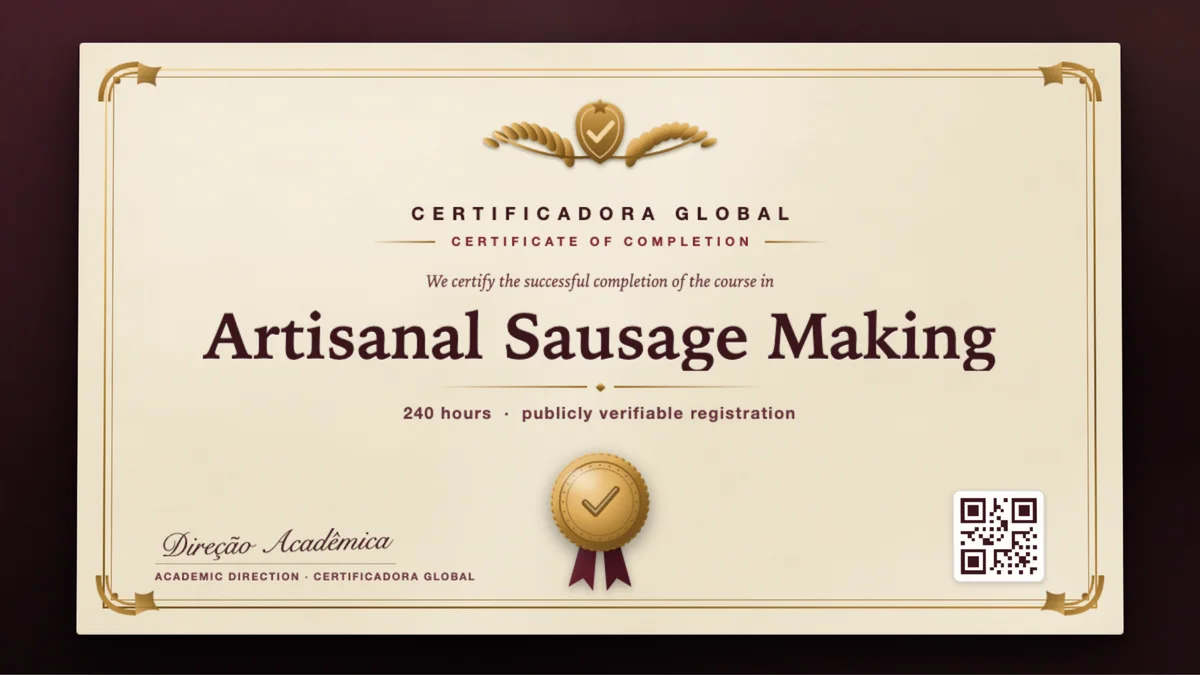 Cover of the Artisanal Sausage Making course