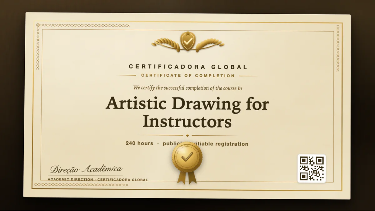 Cover of the Artistic Drawing for Instructors course