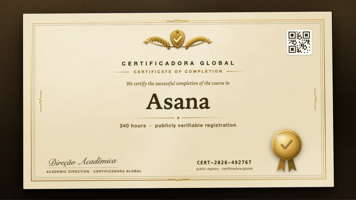 Cover of the Asana course