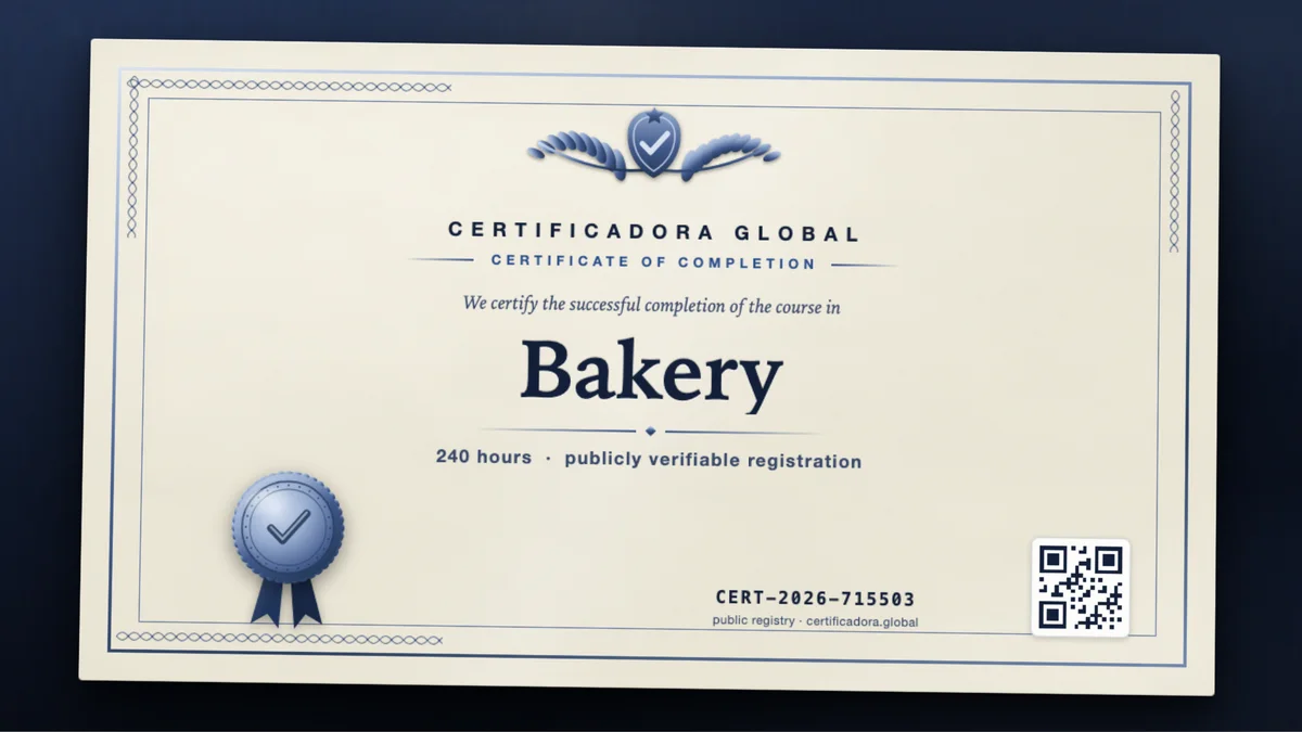 Cover of the Bakery course