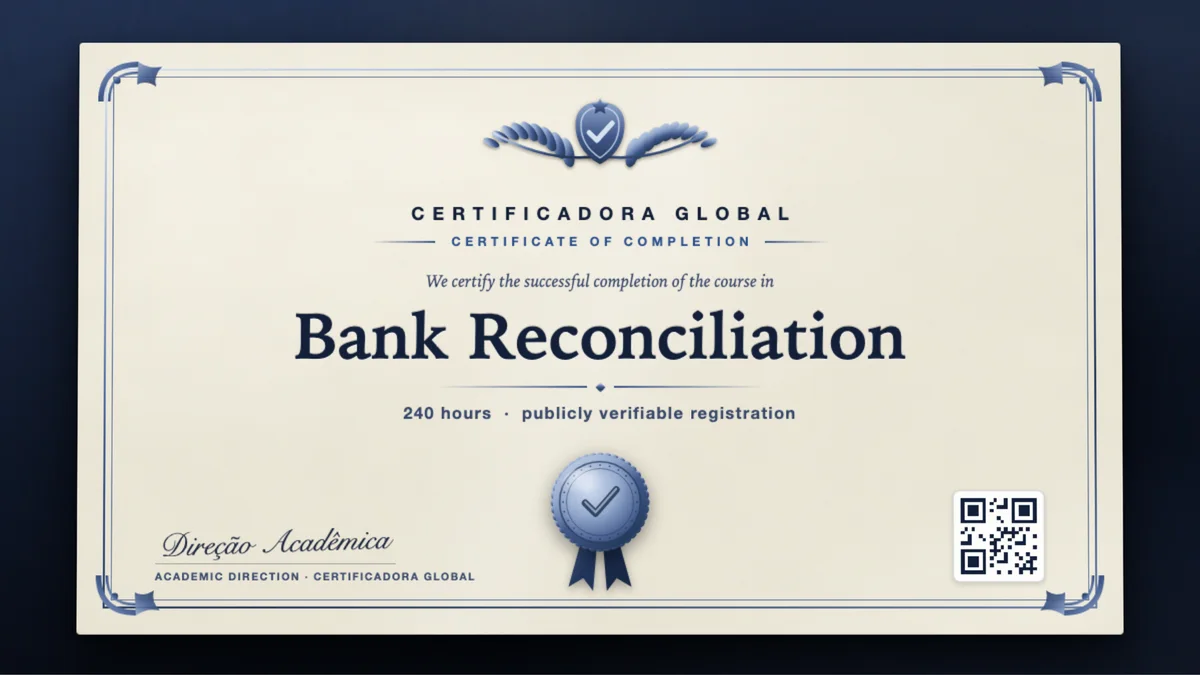 Cover of the Bank Reconciliation course