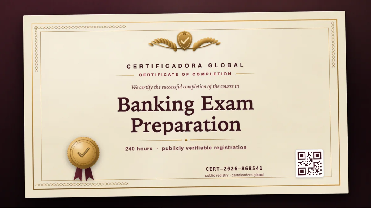 Cover of the Banking Exam Preparation course