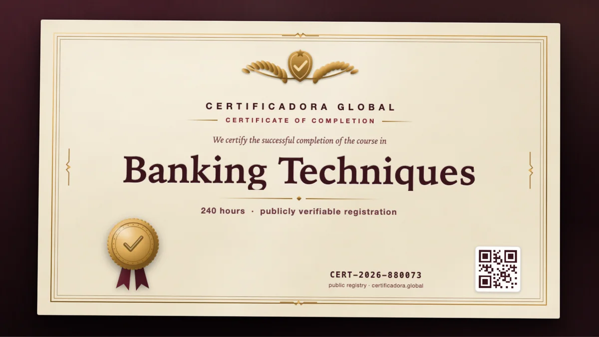 Cover of the Banking Techniques course