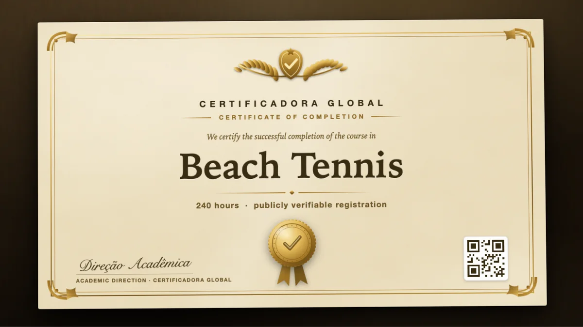 Cover of the Beach Tennis course