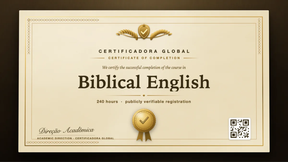 Cover of the Biblical English course