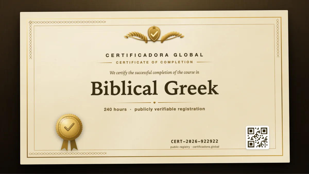 Cover of the Biblical Greek course
