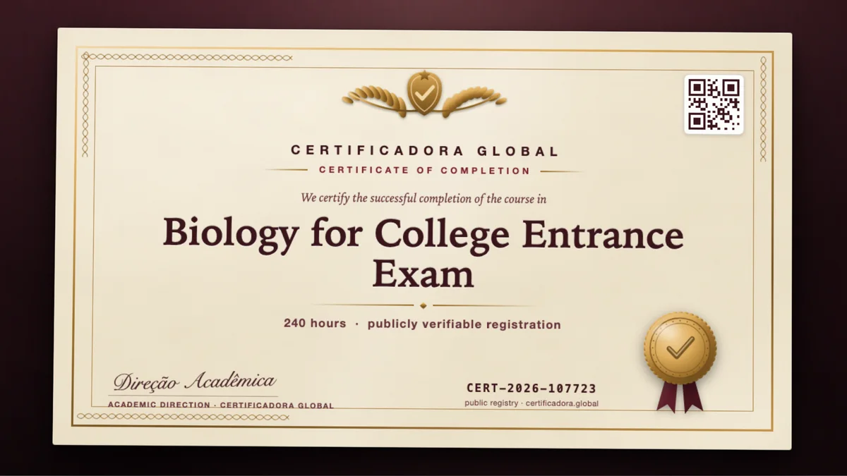 Cover of the Biology for College Entrance Exam course