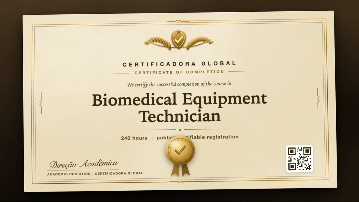 Cover of the Biomedical Equipment Technician course