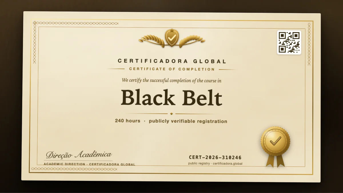 Cover of the Black Belt course