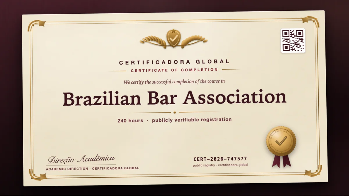 Cover of the Brazilian Bar Association course