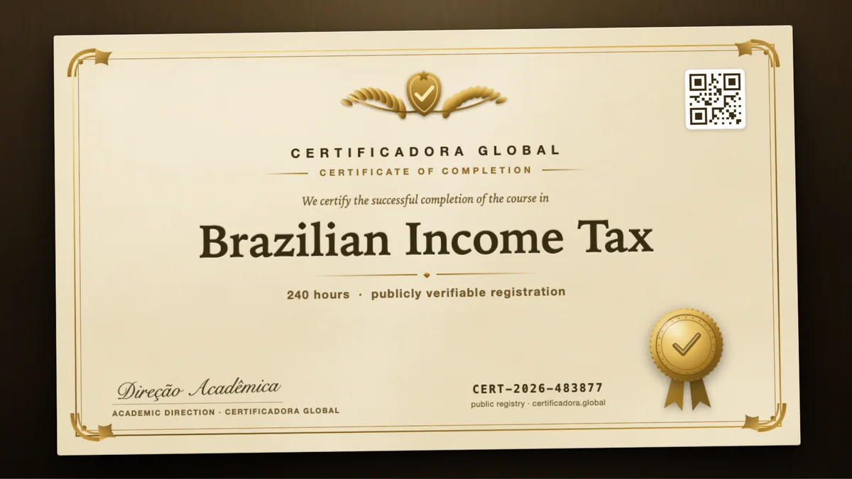 Cover of the Brazilian Income Tax course