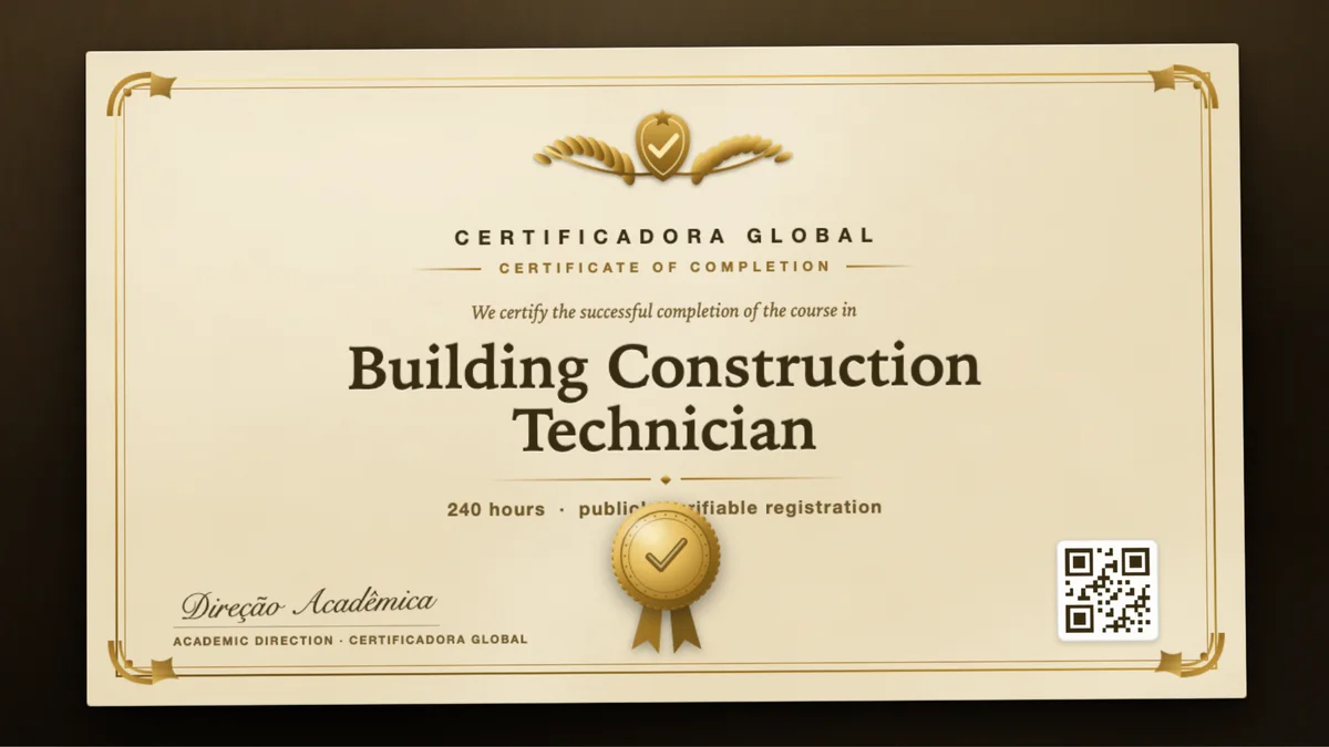 Cover of the Building Construction Technician course