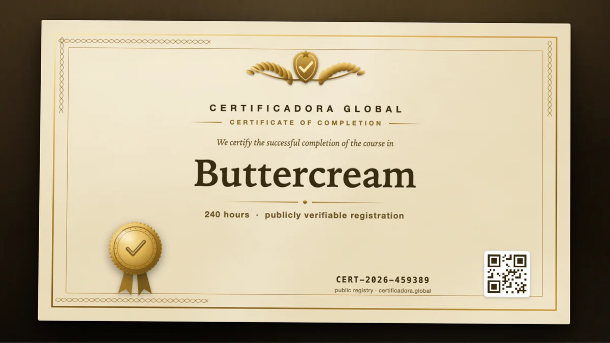 Cover of the Buttercream course