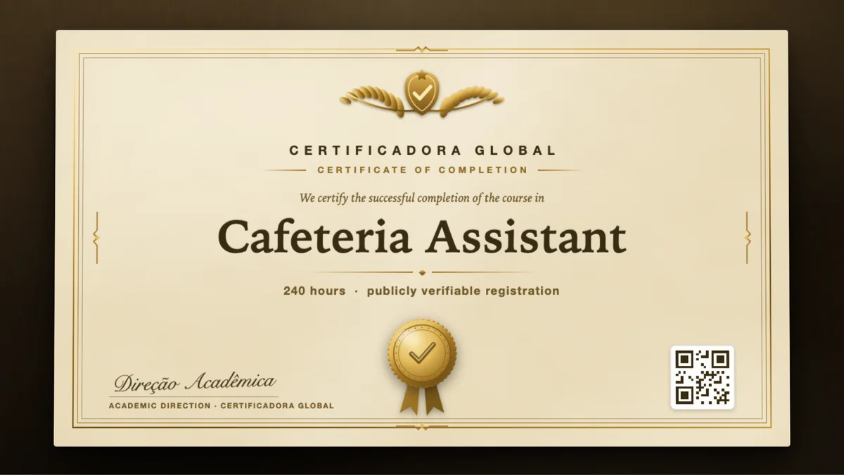 Cover of the Cafeteria Assistant course